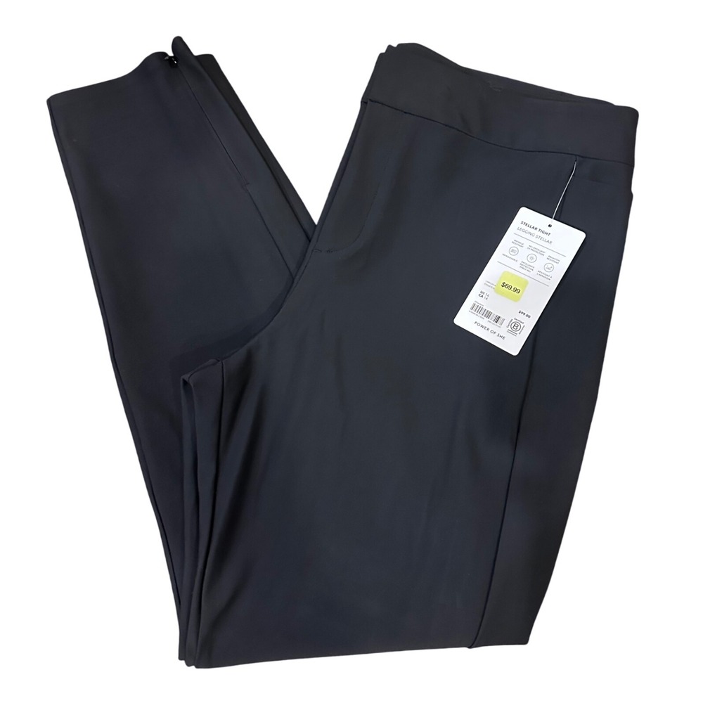 Athleta Womens Leggings Black Size 14 Athleisure Yoga Workout Athletic